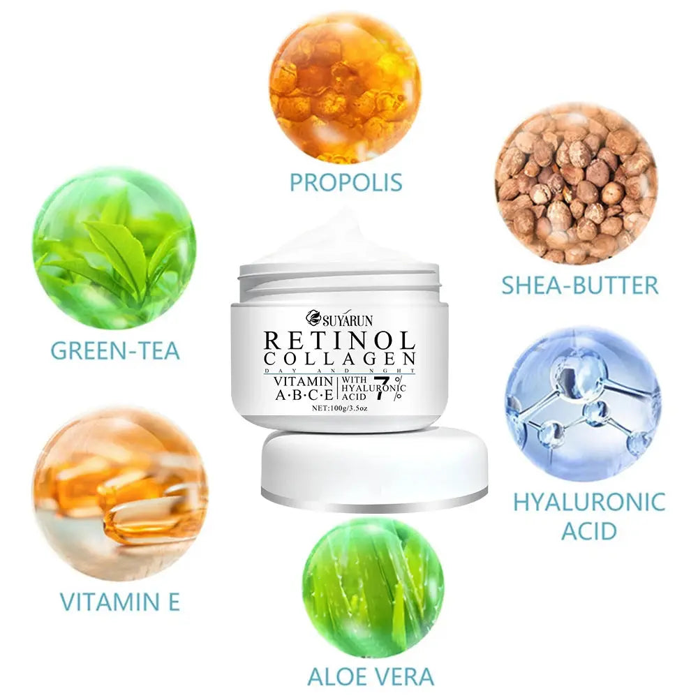 Rich in vitamin E, shea butter, wrinkle, anti-aging, exfoliating tender skin, suitable for men and women Mysterious