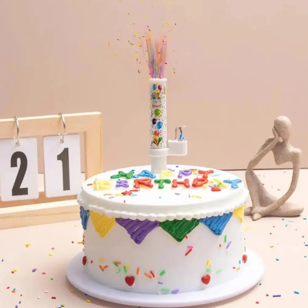 Surprise Candles Happy Birthday Cake Decorated Candles Creative Catapult Candy Effects Decorated Candles Mysterious