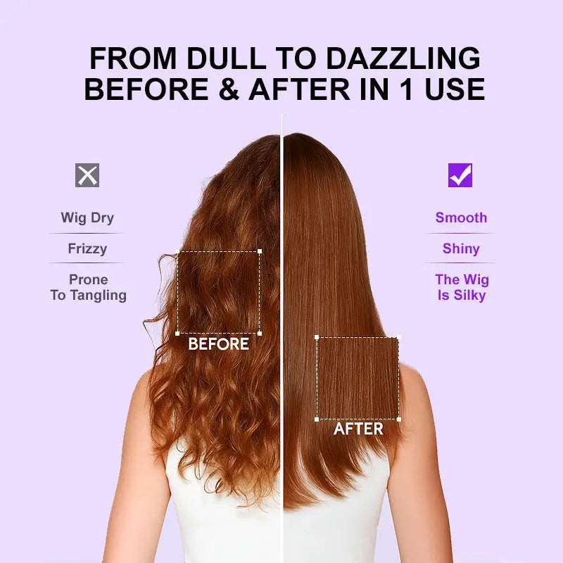 PURC Wig Care Hair Oil nourishes wigs and restores shine