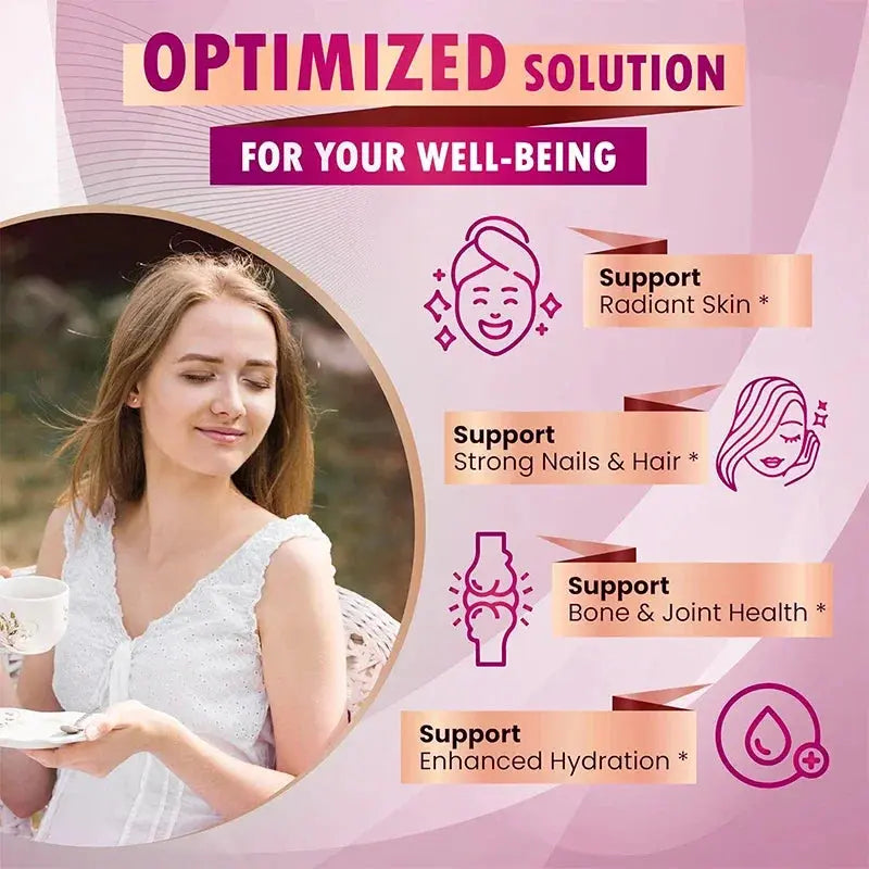 Organic Collagen Capsules Biotin Keratin Skin Care Product Booster-Skin Nail,Hair Care,Anti Aging,Whiteningand Joint Supplement Mysterious