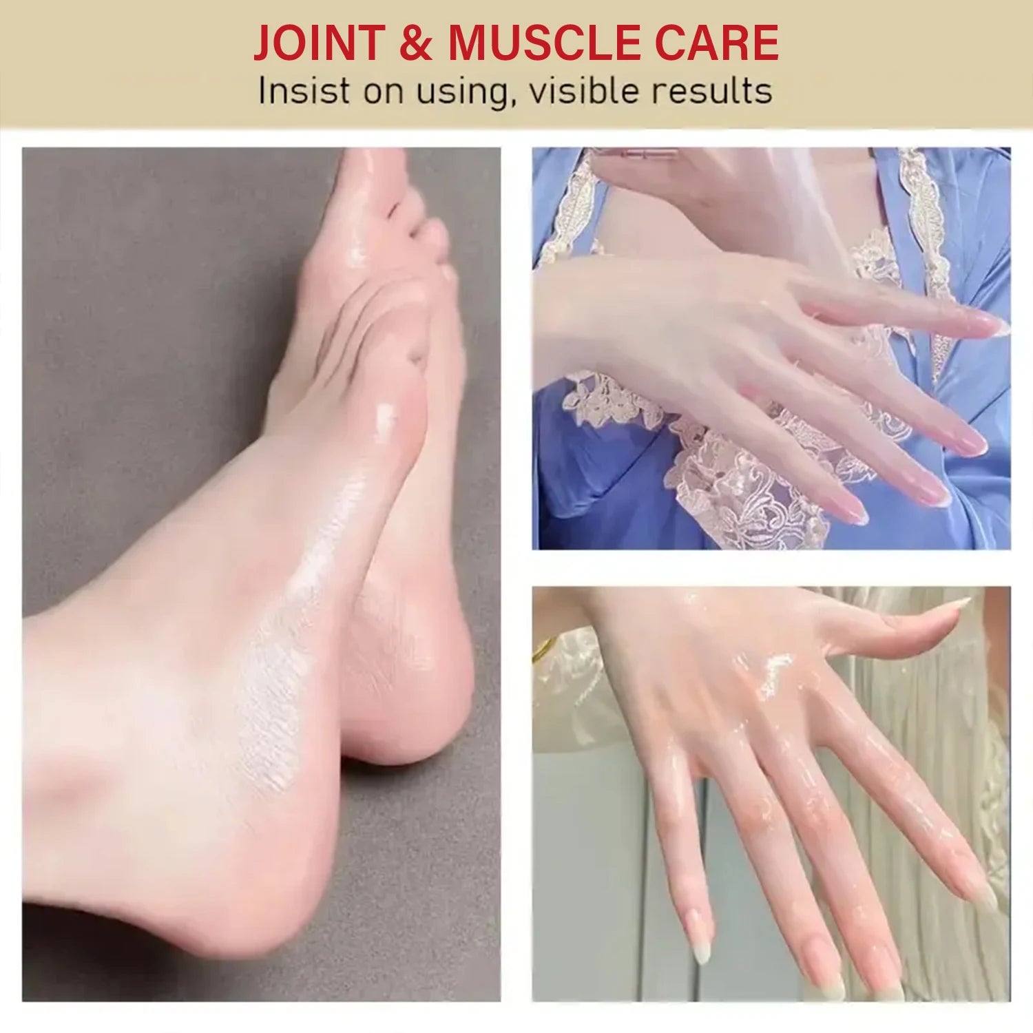 Magnesium Joint & Muscle Care Cream: Natural, Non-Greasy, Nourishes/Moisturizes, Daily Use Boosts Elastic Skin