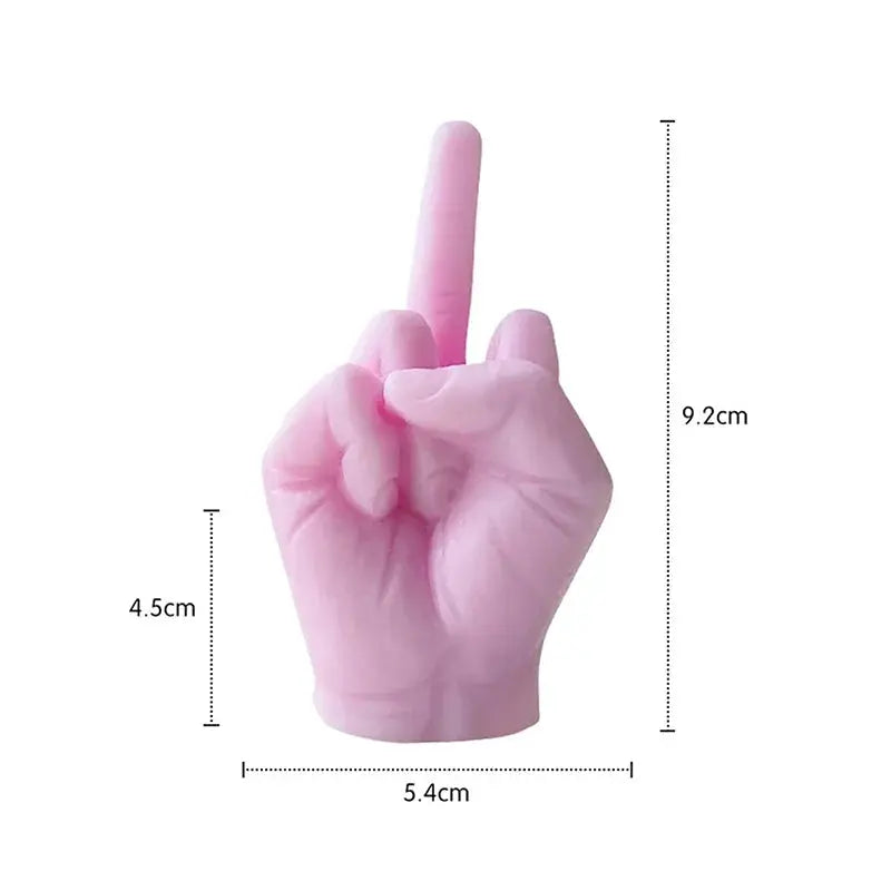 Universal Creative Candles Middle Finger Shaped Gesture Scented Candles Durable Funny Quirky Gifts Home Decoration Ornaments Mysterious