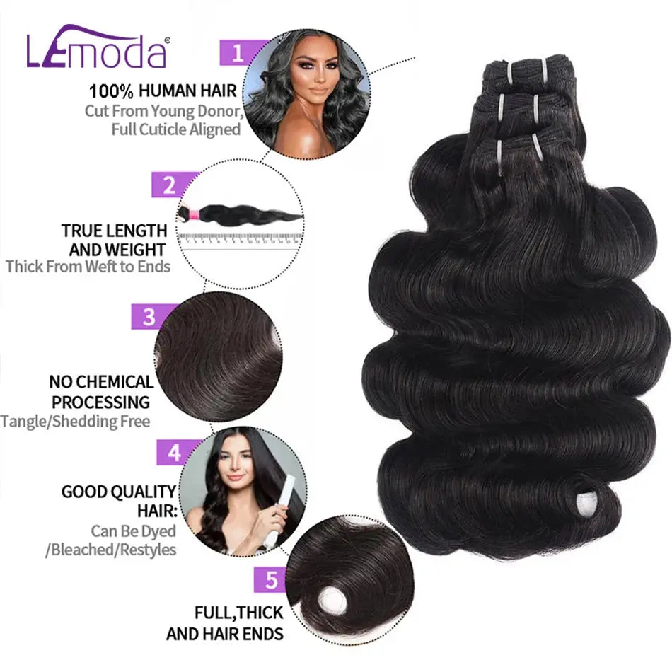 Lemoda 15A Human Hair