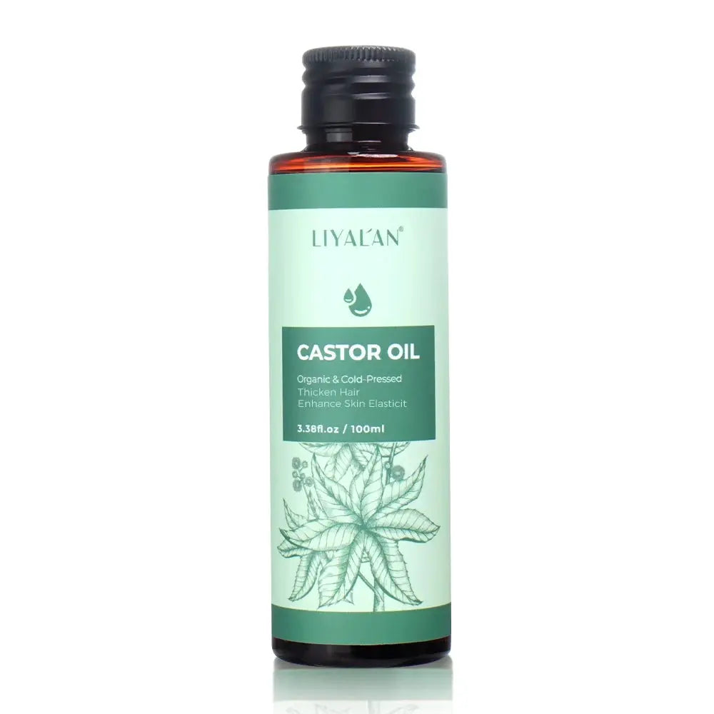 100ml Castor Oil Thicken Hair Eyelashes Eyebrows Beard Hair Growth Organic Cold-Pressed Carrier Oil Mysterious