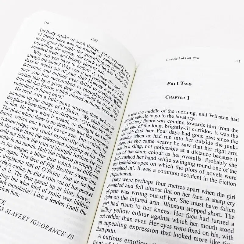 1984 Novel Book By George Orwell English Version Full Translation Part One of The Dystopian Trilogy World Classic Mysterious
