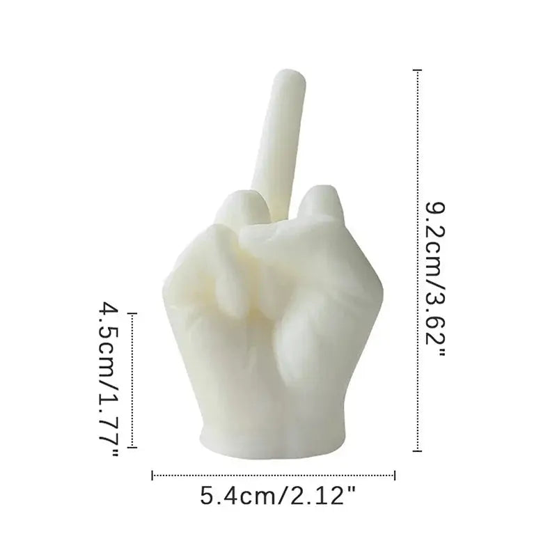 Universal Creative Candles Middle Finger Shaped Gesture Scented Candles Durable Funny Quirky Gifts Home Decoration Ornaments Mysterious