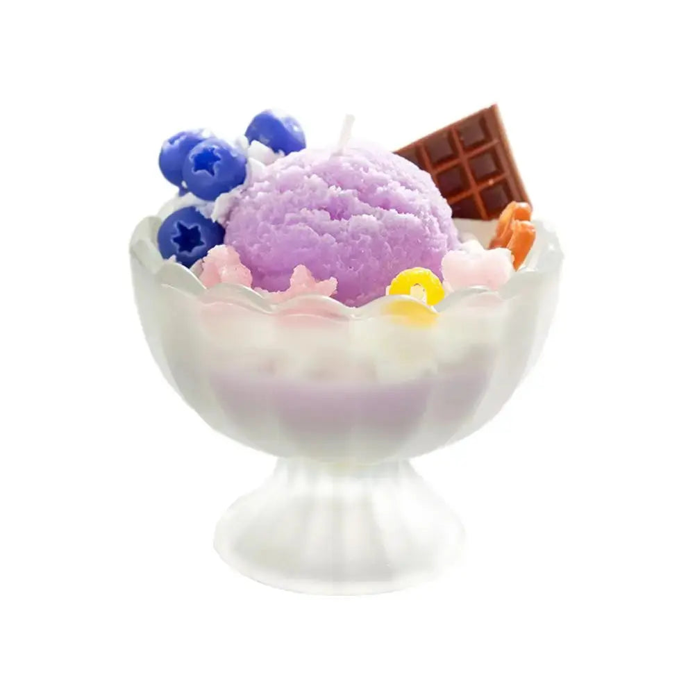 Ice Cream Scented Candle Decorative Scented Candle Nice-looking Bright Color Romatherapy Candles Home Decoration Mysterious