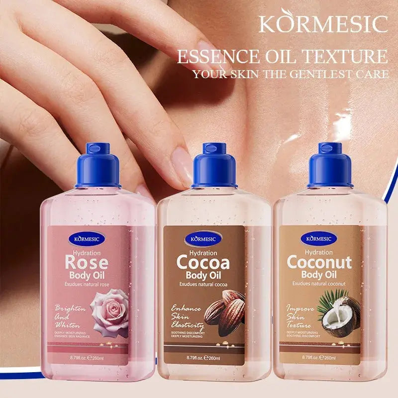 New Body Care Oil Brightens Skin Suitable for all skin types,Coconut Body Oil,Cocoa Body Oil,Rose Body Oil,VITALIZING BODY OI Mysterious