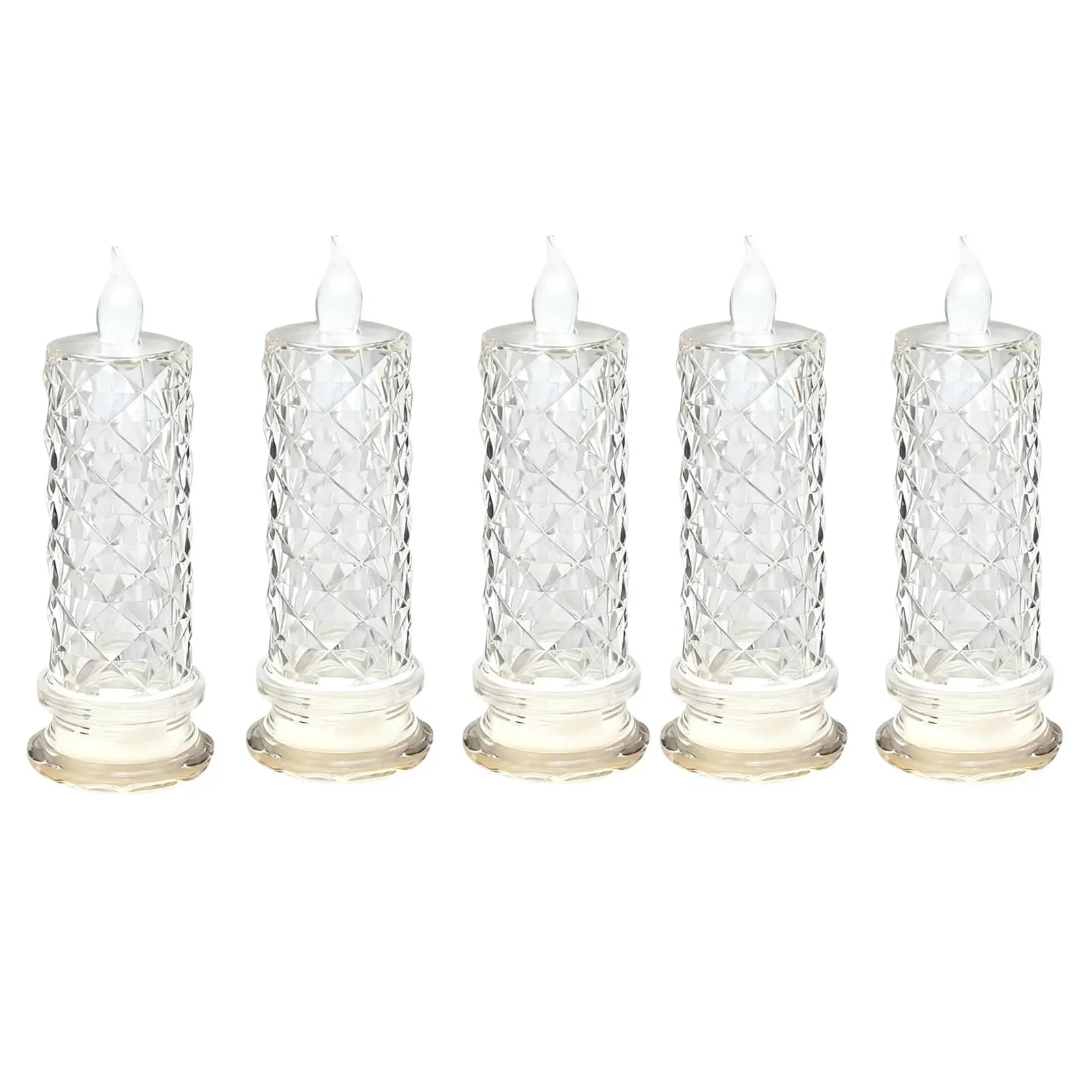 Led Flameless Candles Rose Crystal Led Candle Light For Christmas Valentine&