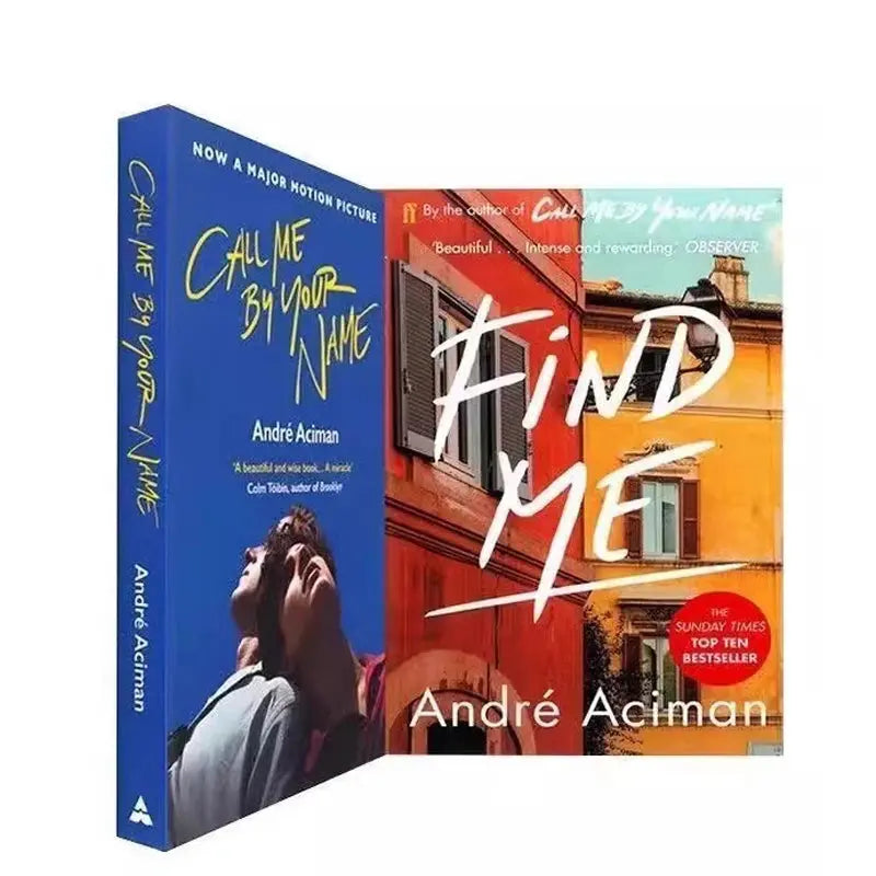 2 Books Call Me By Your Name,Find Me A Novel By Andre Aciman New York Times Bestseller Story Book Mysterious