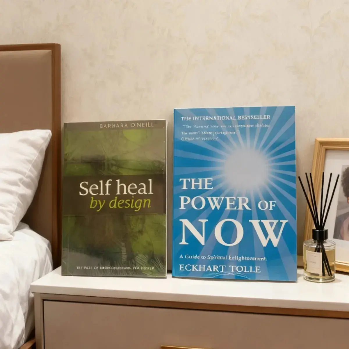 Two Books Set-《Self Heal By Design》+《THE POWER OF NOW》Blueprint Wholeness: Embodied Healing & Present-Moment Awareness Guide Mysterious