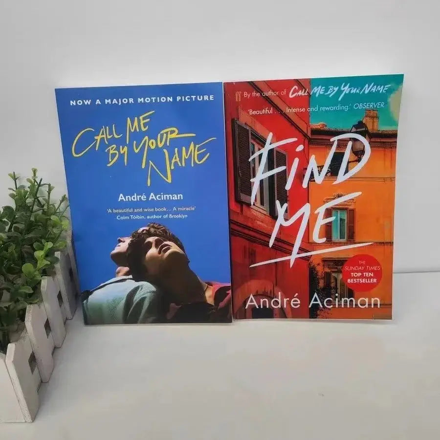 2 Books Call Me By Your Name,Find Me A Novel By Andre Aciman New York Times Bestseller Story Book Mysterious