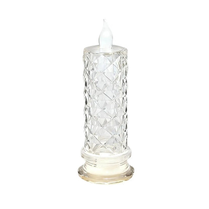 Led Flameless Candles Rose Crystal Led Candle Light For Christmas Valentine&