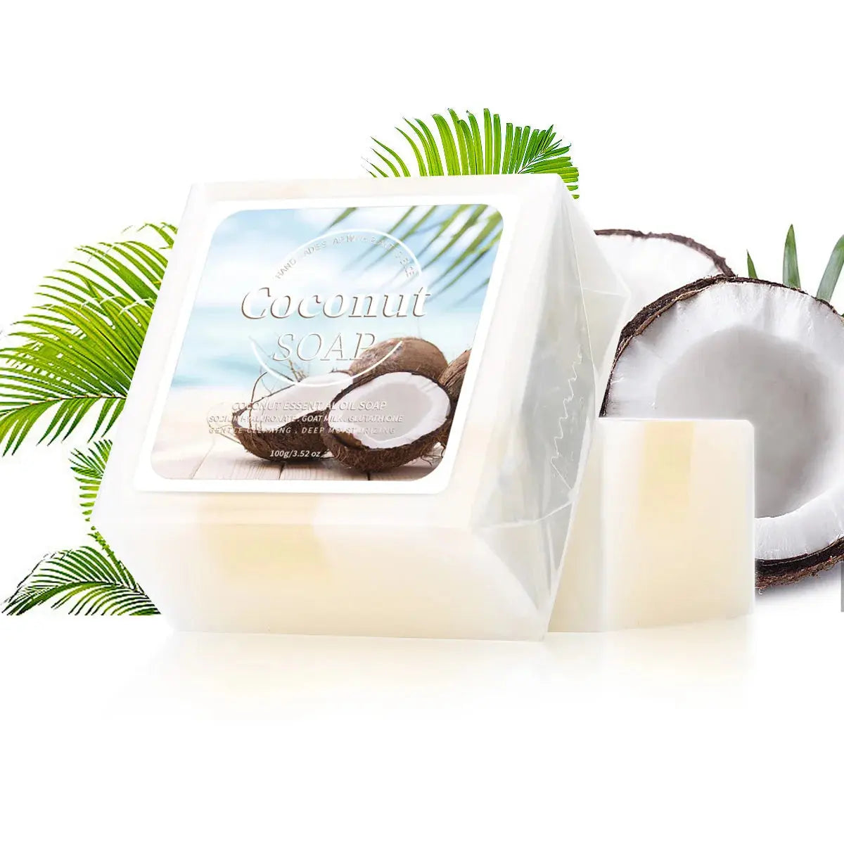 100g B+ Coconut Milk Organic Pure Plant Extract  Handmade Soap Facial Treatment Acne Goat Milk Soap Mysterious