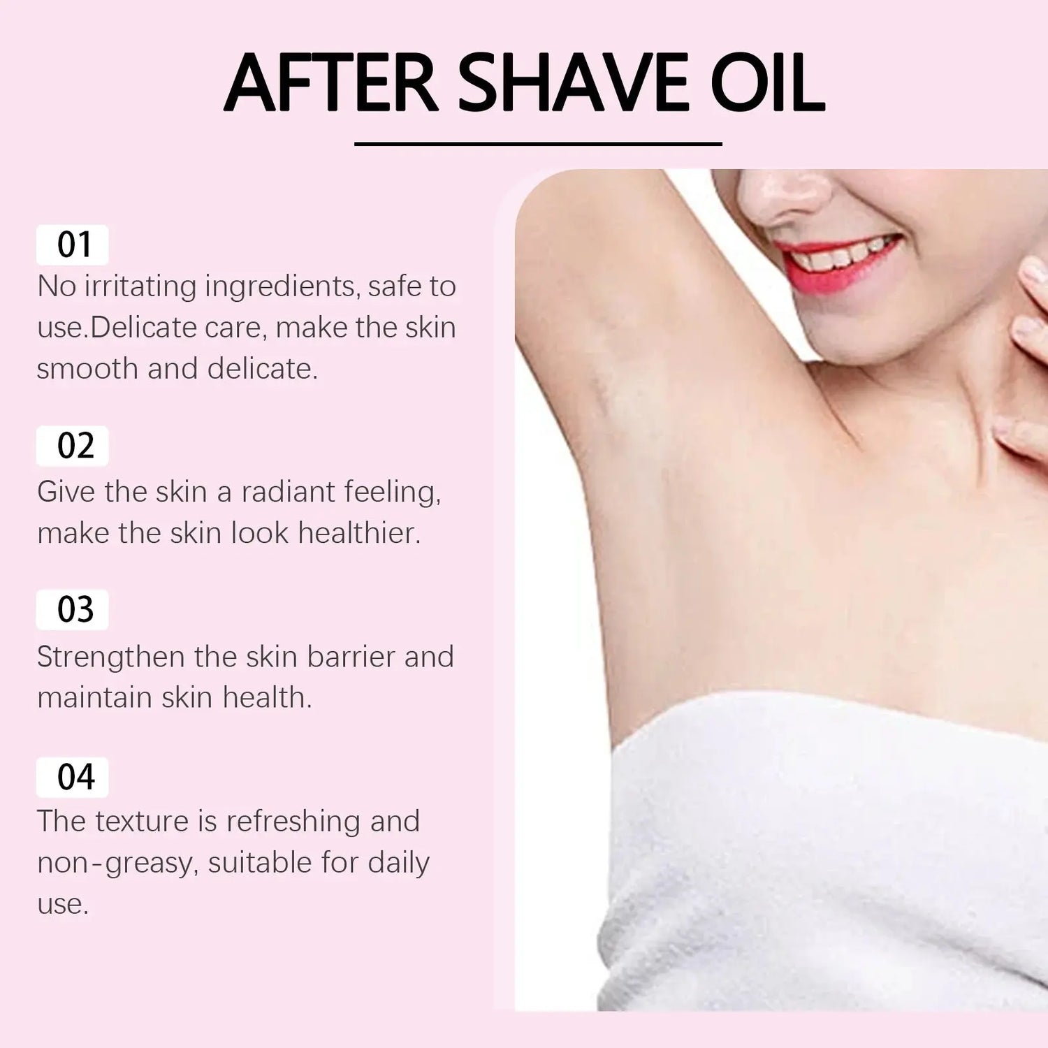 40ml Aftershave Care Essential Oil Soothes The Skin, Strawberry Flavored Daily Care Oil Moisturizes And Smooths Body Care Mysterious