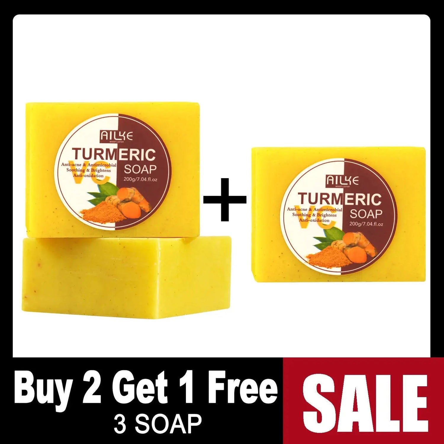 Organic Turmeric Skin Care Kit, Brighten, Clean, Remove Darkness, Spots, Acne, Lighten, Hydration, Exfoliate, Even Skin Tone Mysterious