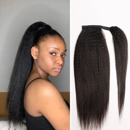 Ponytail Human Hair Wrap