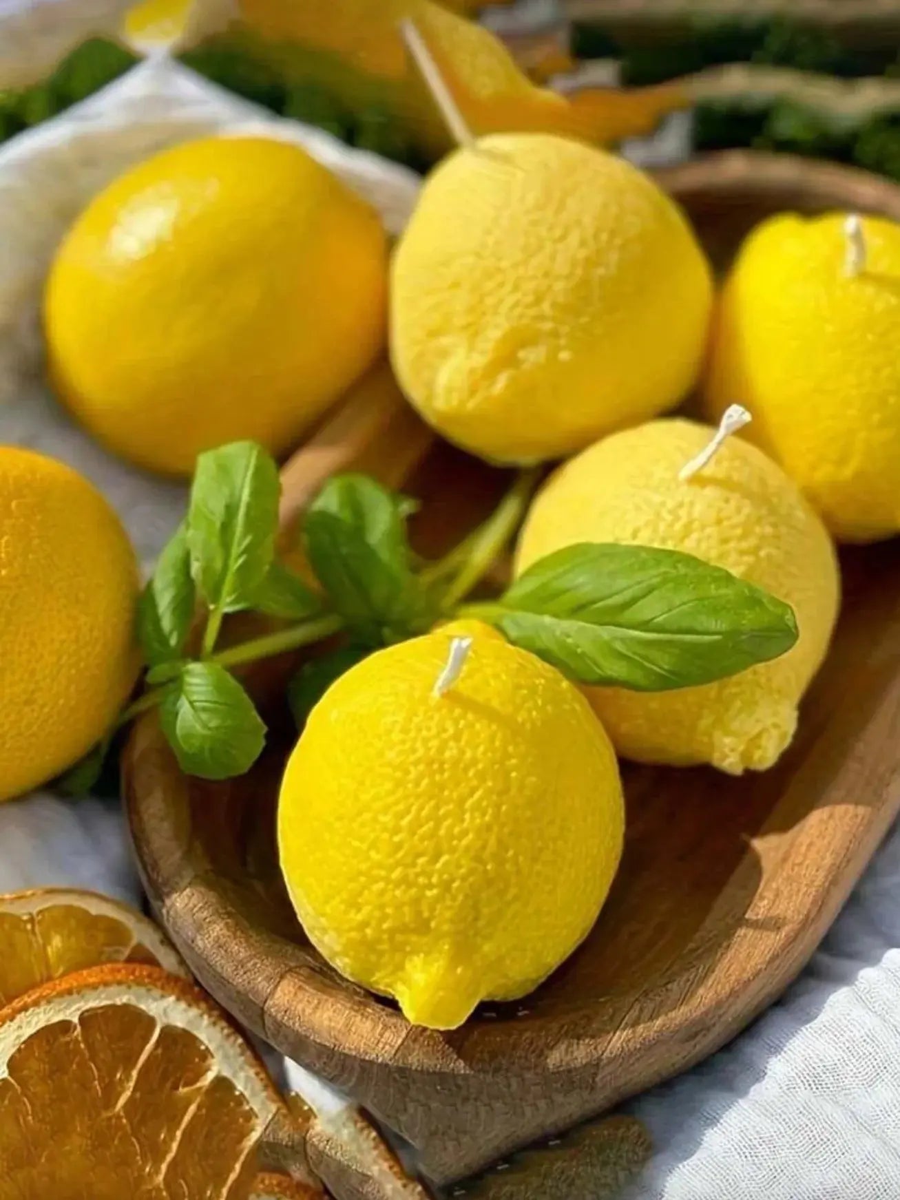 1pc Lemon Scented Candles, Handmade Soy Wax, Suitable For Home Decor, Party, Dining Table Decor,Holiday Gift, Wedding Decor Mysterious