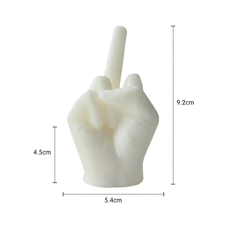 Universal Creative Candles Middle Finger Shaped Gesture Scented Candles Durable Funny Quirky Gifts Home Decoration Ornaments Mysterious