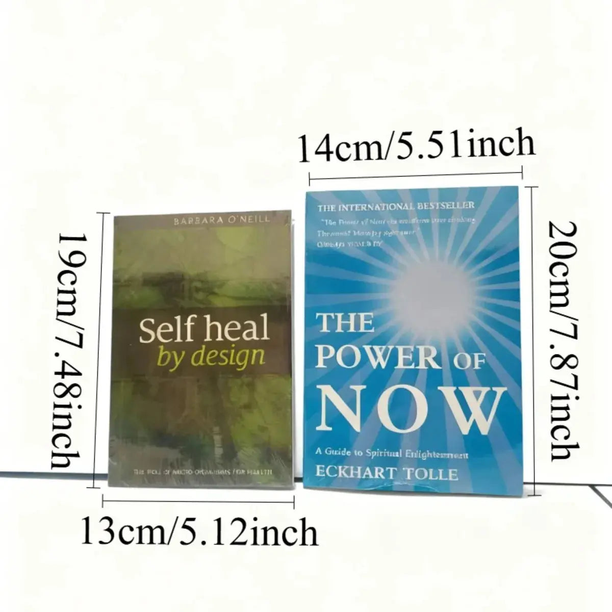 Two Books Set-《Self Heal By Design》+《THE POWER OF NOW》Blueprint Wholeness: Embodied Healing &amp; Present-Moment Awareness Guide Mysterious