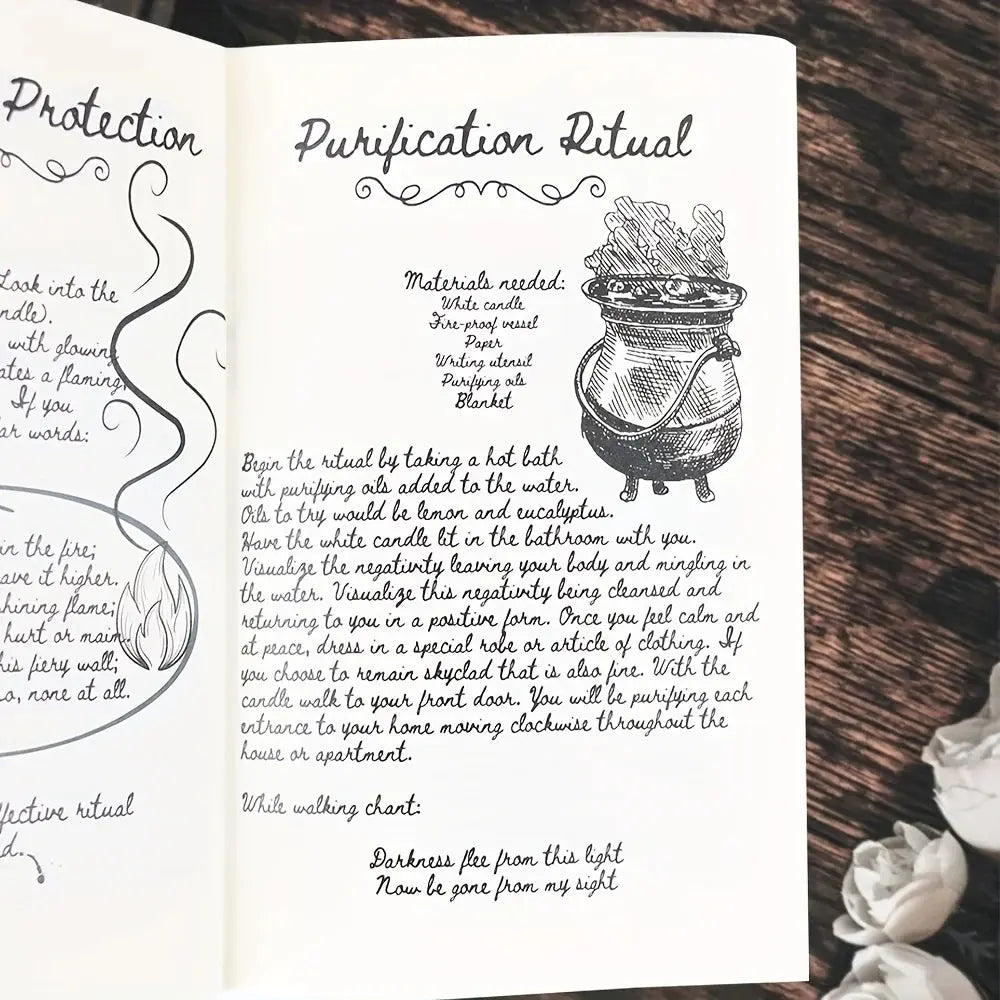 Old Witch Spells Book - Essential Tool for Witches &amp; Wizard Beginners,  Perfect for Birthdays, Easter, Christmas, Halloween Gift Mysterious