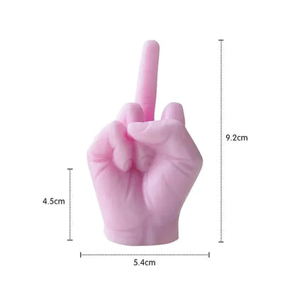 Universal Creative Candles Middle Finger Shaped Gesture Scented Candles Durable Funny Quirky Gifts Home Decoration Ornaments Mysterious