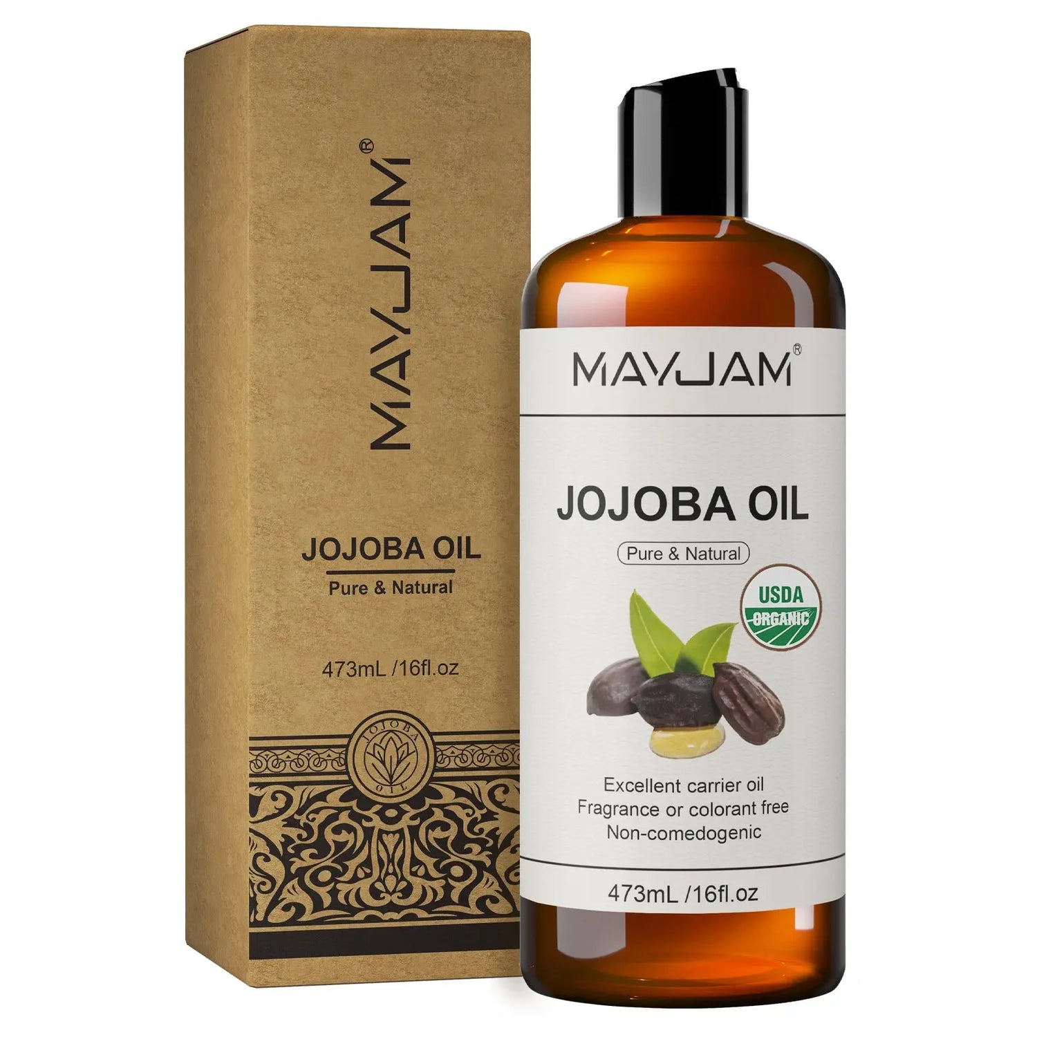 USDA Organic Sunflower Seed for Skin &amp; Hair Cold-Pressed Pure Natural Sweet Almond Moroccan Argan Massage Oil Moisturizing Mysterious