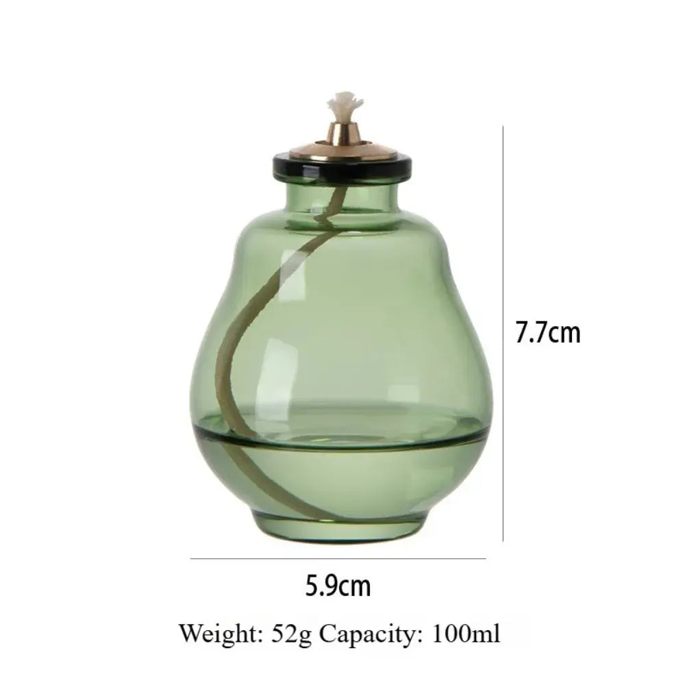Creative Aromatherapy Candles Glass Coloful Small Oil Lamps Modern Home Decorative Ornaments Indoor Outdoor Oil Lamps Mysterious