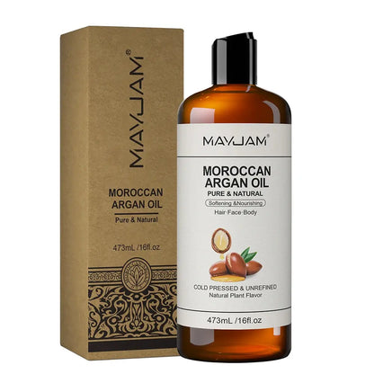 USDA Organic Sunflower Seed for Skin &amp; Hair Cold-Pressed Pure Natural Sweet Almond Moroccan Argan Massage Oil Moisturizing Mysterious