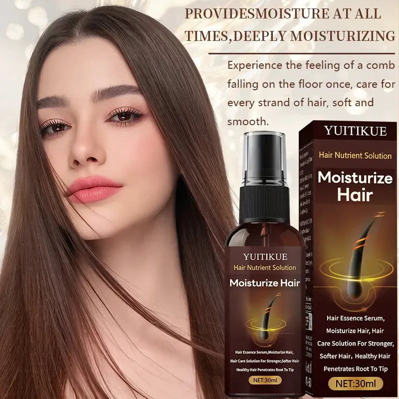 Hair Essence Nutrient Spray 30ml - Deeply Moisturizes &amp; Strengthens Hair, for Stronger Softer Hair, Root to Tip Care Mysterious