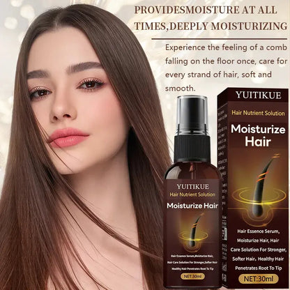 Hair Essence Nutrient Spray 30ml - Deeply Moisturizes &amp; Strengthens Hair, for Stronger Softer Hair, Root to Tip Care Mysterious