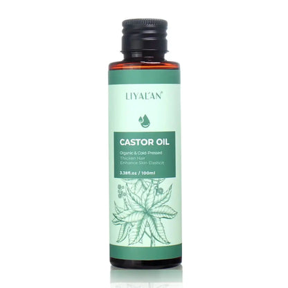 100ml Castor Oil Thicken Hair Eyelashes Eyebrows Beard Hair Growth Organic Cold-Pressed Carrier Oil Mysterious