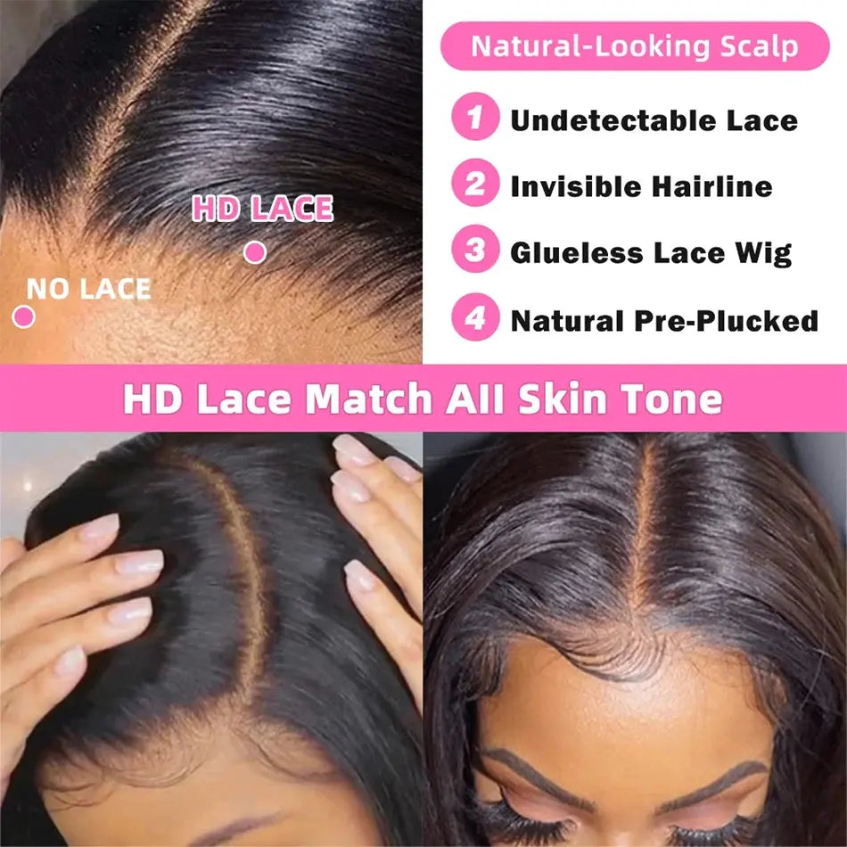 Wear And Go Glueless Straight Bob Wig Lace 