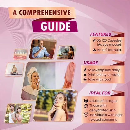 Organic Collagen Capsules Biotin Keratin Skin Care Product Booster-Skin Nail,Hair Care,Anti Aging,Whiteningand Joint Supplement Mysterious