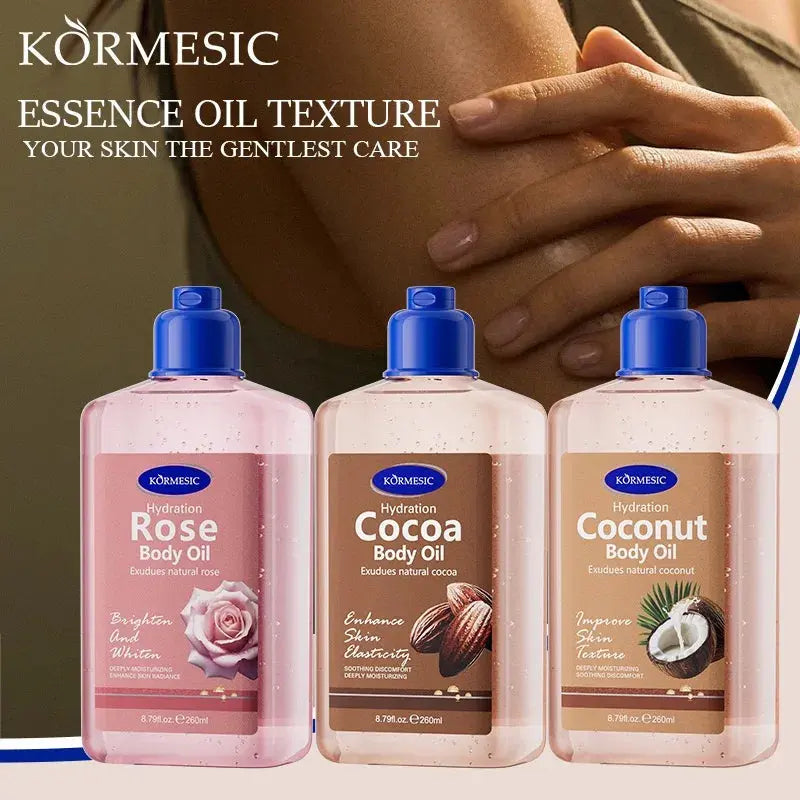 New Body Care Oil  Brightens Skin  Suitable for all skin types，Coconut Body Oil，Cocoa Body Oil，Rose Body Oil，VITALIZING BODY OI Mysterious