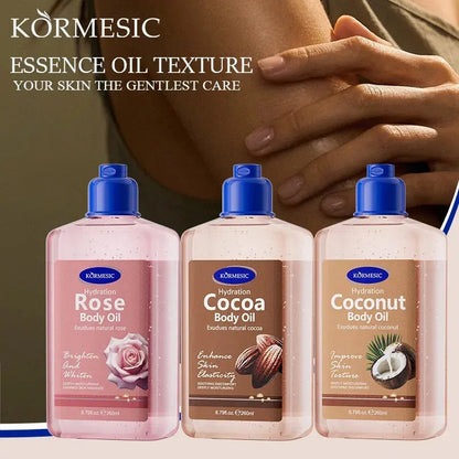 New Body Care Oil  Brightens Skin  Suitable for all skin types，Coconut Body Oil，Cocoa Body Oil，Rose Body Oil，VITALIZING BODY OI Mysterious