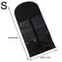 Wig Storage Bag With Hanger Holder for safe, water and dust-proof wig storage in black protective pouch.