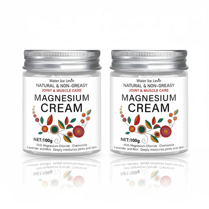 Magnesium Joint &amp; Muscle Care Cream: Natural, Non-Greasy, Nourishes/Moisturizes, Daily Use Boosts Elastic Skin