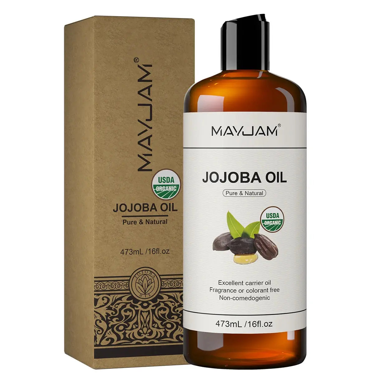 USDA Organic Sunflower Seed for Skin &amp; Hair Cold-Pressed Pure Natural Sweet Almond Moroccan Argan Massage Oil Moisturizing Mysterious