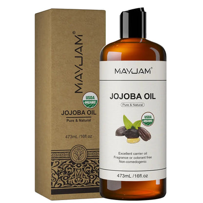USDA Organic Sunflower Seed for Skin &amp; Hair Cold-Pressed Pure Natural Sweet Almond Moroccan Argan Massage Oil Moisturizing Mysterious