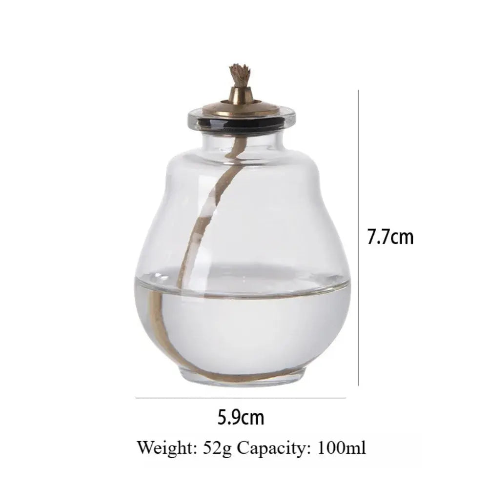 Creative Aromatherapy Candles Glass Coloful Small Oil Lamps Modern Home Decorative Ornaments Indoor Outdoor Oil Lamps Mysterious