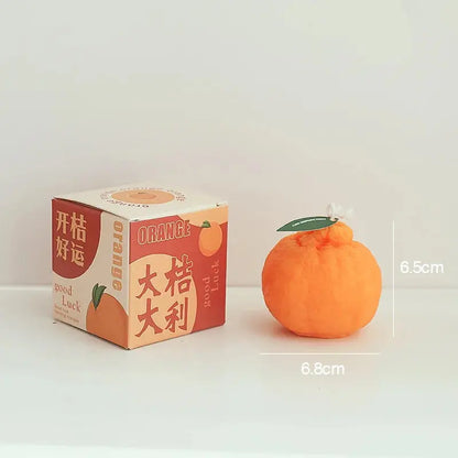 Fruit Orange Candle Handmade Scented Candle Aromatherapy Soy Wax Candle Wedding Birthday Candles Party Home Decoration Mysterious