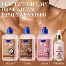 New Body Care Oil  Brightens Skin  Suitable for all skin types，Coconut Body Oil，Cocoa Body Oil，Rose Body Oil，VITALIZING BODY OI
