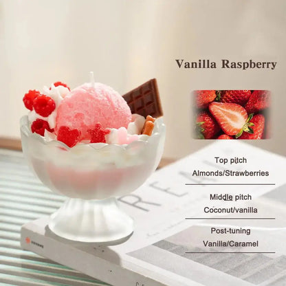 Ice Cream Scented Candle Decorative Scented Candle Nice-looking Bright Color Romatherapy Candles Home Decoration Mysterious