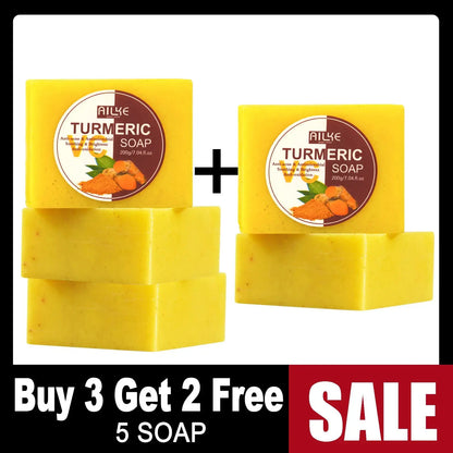 Organic Turmeric Skin Care Kit, Brighten, Clean, Remove Darkness, Spots, Acne, Lighten, Hydration, Exfoliate, Even Skin Tone Mysterious