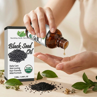 Organic Black Seed Oil Hair,Body &amp; Face Nourishing Moisturize Essence Oil Natural Smooth Skin Care Product Multi Effect Care Oil Mysterious