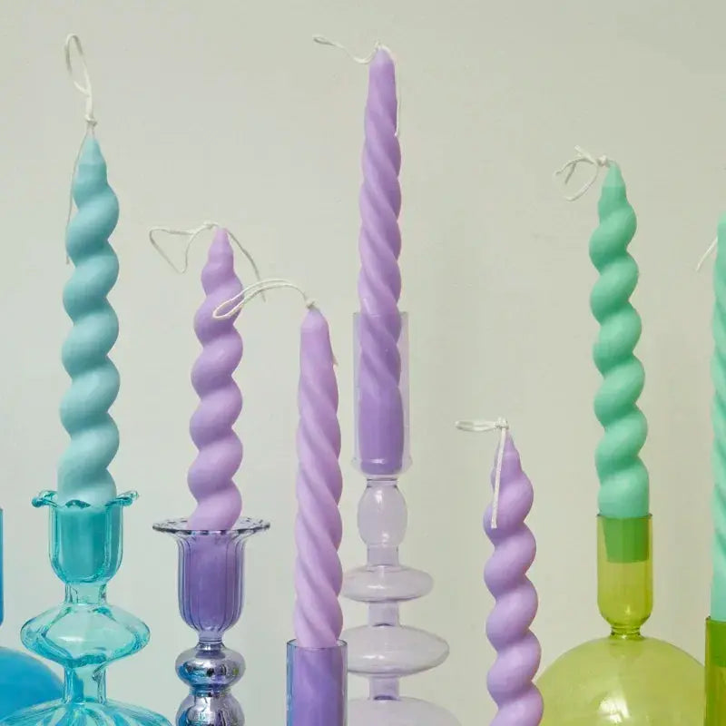 2pc Spiral Candles Scented Candle Decorative Candles Taper Candles Home Decor Wedding Decoration Centerpieces Candlestick Gift Mysterious