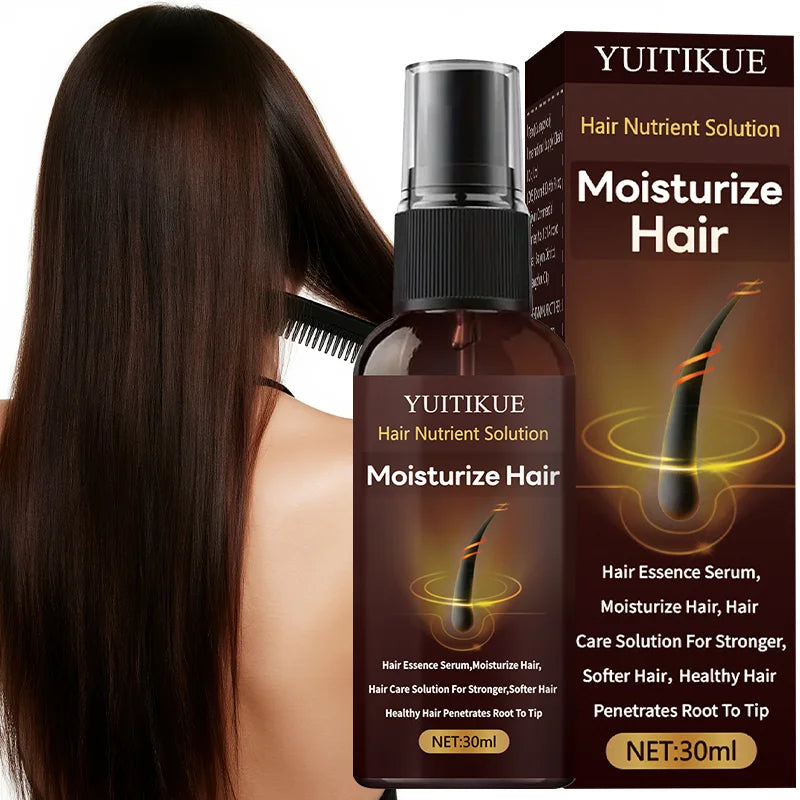 Hair Essence Nutrient Spray 30ml - Deeply Moisturizes &amp; Strengthens Hair, for Stronger Softer Hair, Root to Tip Care