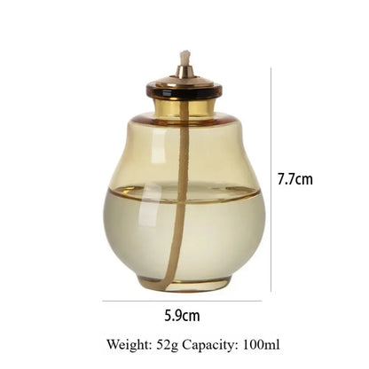Creative Aromatherapy Candles Glass Coloful Small Oil Lamps Modern Home Decorative Ornaments Indoor Outdoor Oil Lamps Mysterious