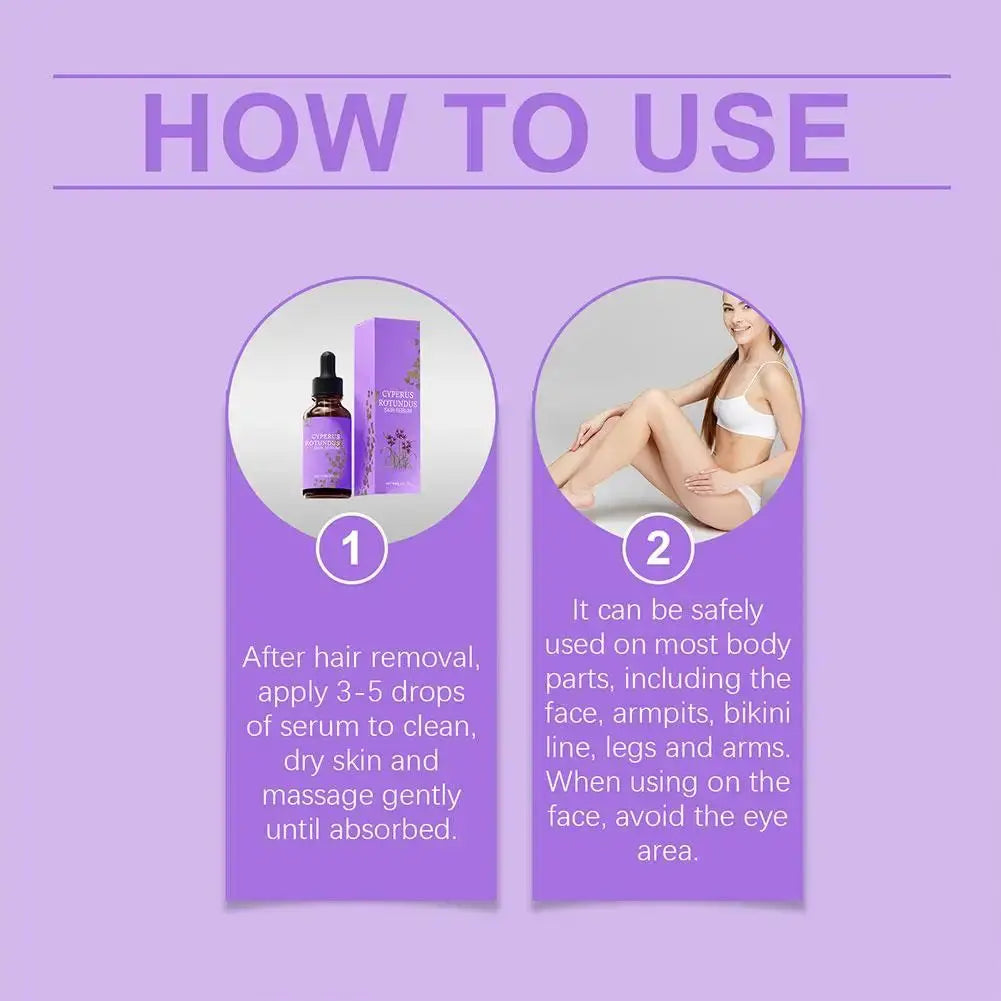 OceAura Cyperus Rotundus Oil for Hair Removal Prevent Hair Growth Products Remove Hair Inhibitor for Moisturizing Body Oil 60ml Mysterious